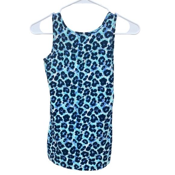 Magellan Outdoors blue leopard women’s S tank top - Picture 2 of 2
